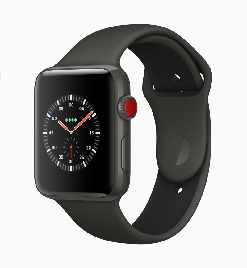apple watch series 3 in water