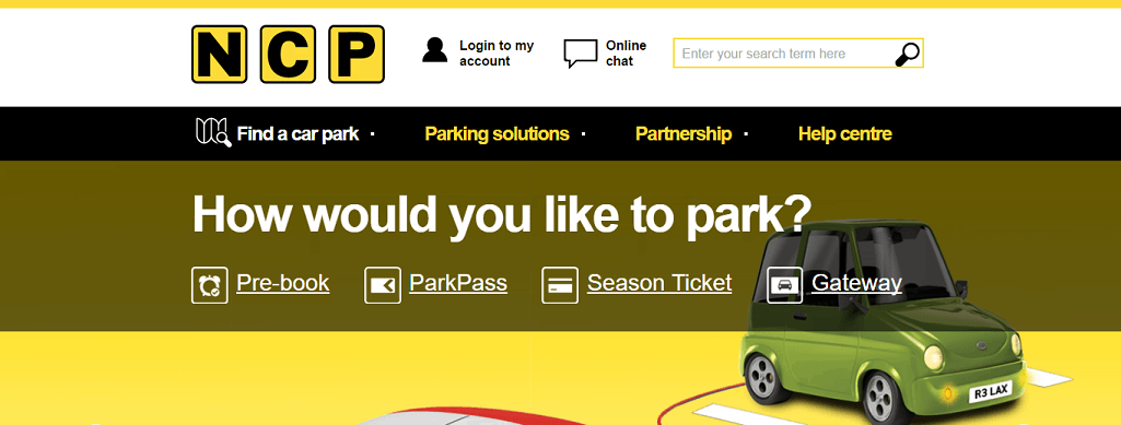 NCP Parking - How would you like to park?