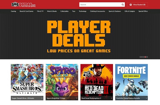 365games Homepage Screenshot