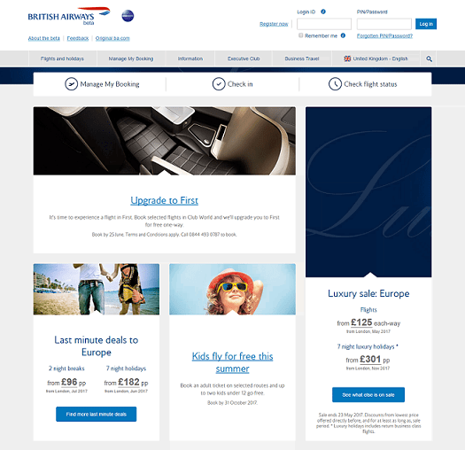 British Airways Holidays Black Friday Sales, Cashback Deals & Discount