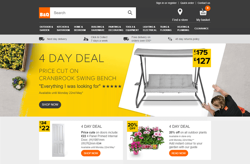 Bandq Homepage 