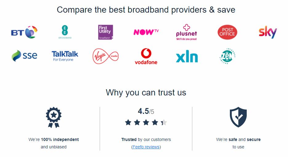 Broadband Genie Provider Comparison