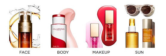 Clarins Homepage Screenshot