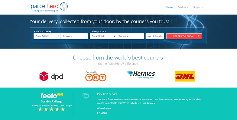 Parcel Hero Discount Codes Sales Cashback Offers Deals - 