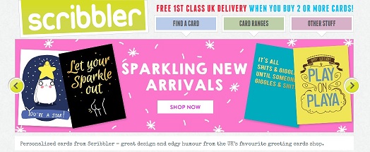 Scribbler Homepage Screenshot