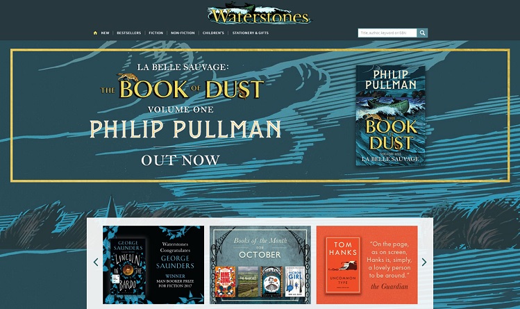 Waterstones Homepage Screenshot